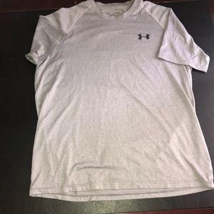Under armor gray shortsleeved athletic shirt